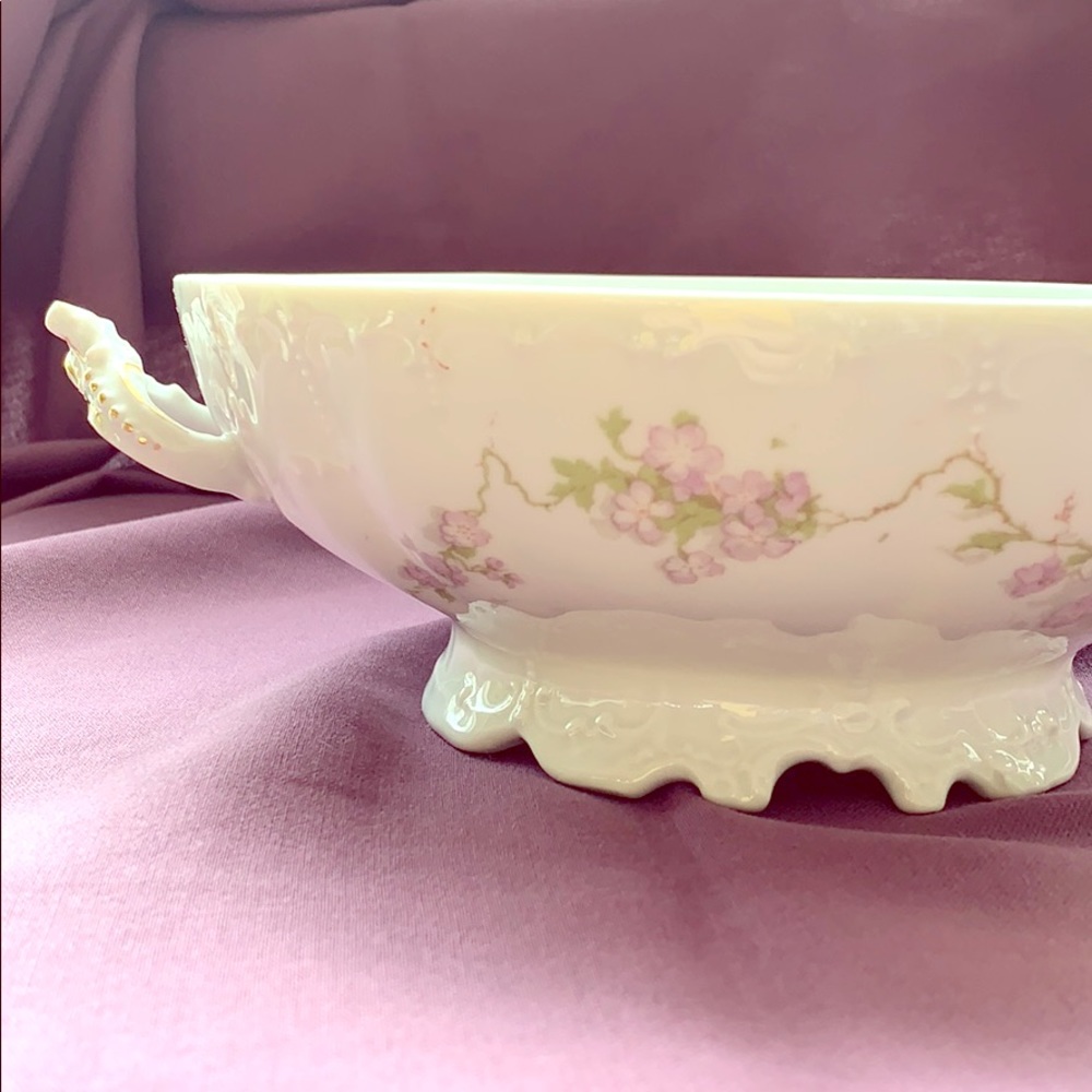 Vintage Habsburg Austria China Serving Bowl Purple